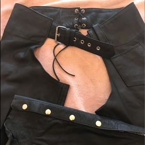 RGC leather riding chaps